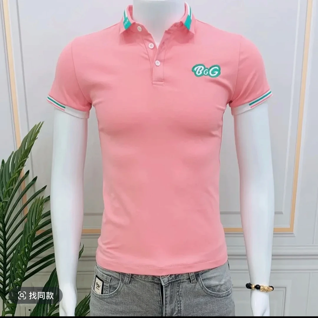 新款男士修身显瘦帅气阳光时尚修身夏季新款男士POLO衫短袖8312