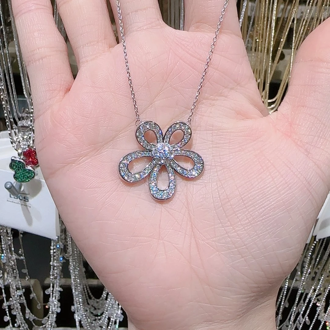 锆石铜合金925银项链