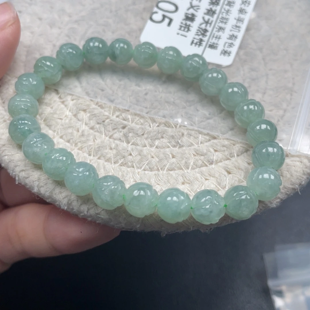 翡翠未镶嵌手链天然A货缅甸翡翠7.8