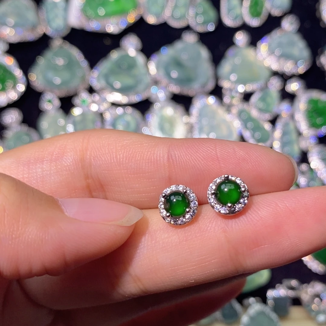 翡翠未镶嵌颈饰天然