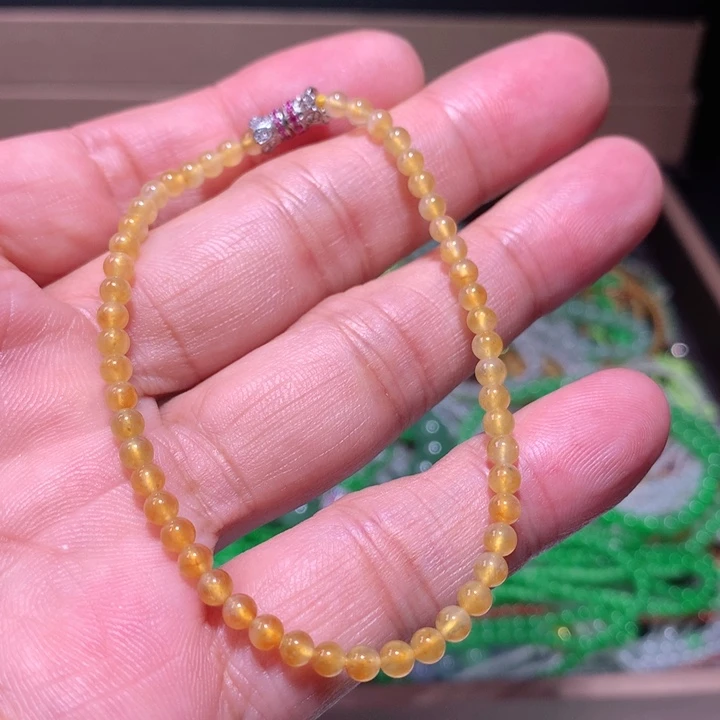 裸石翡翠冰种黄翡