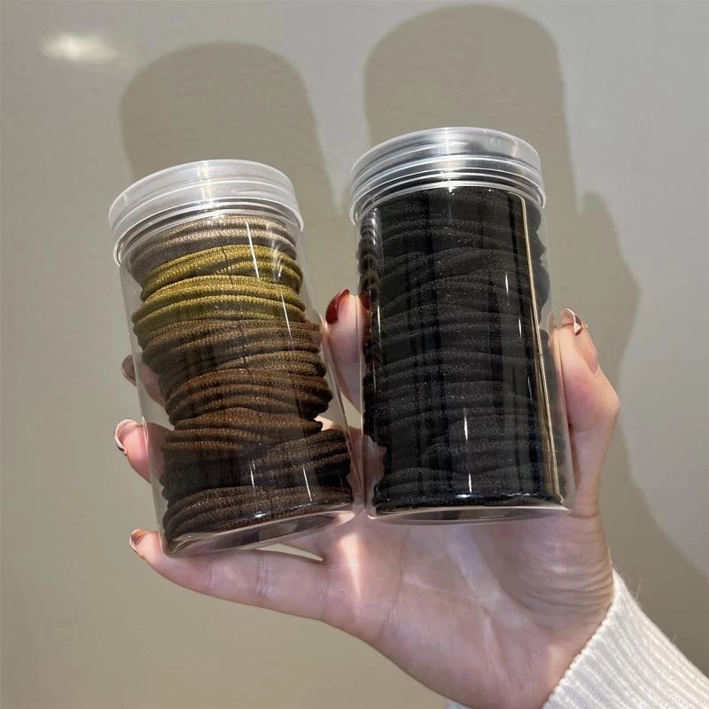 高弹性无痕发圈基础款扎马尾橡皮筋网红头绳几何圆形时尚通勤