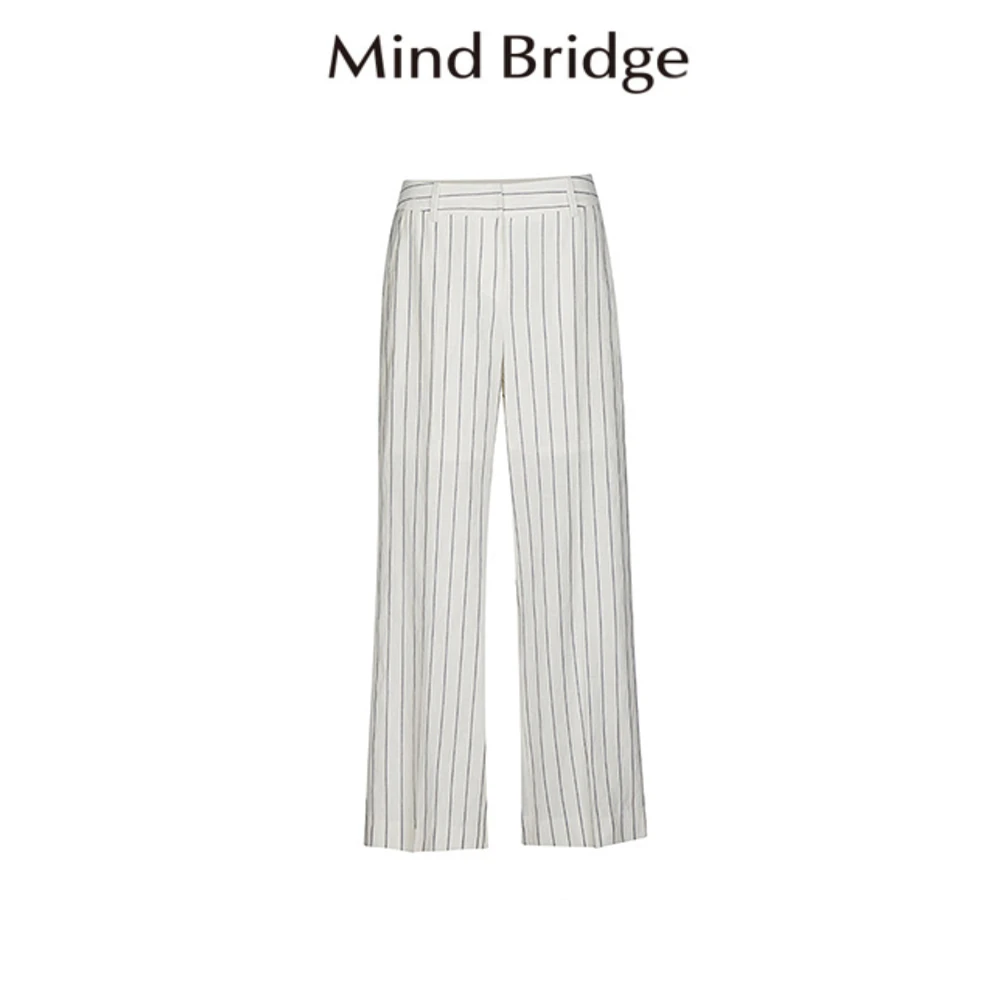 Mind Bridge/心桥时尚条纹西裤MB1600-MTPT324AOW