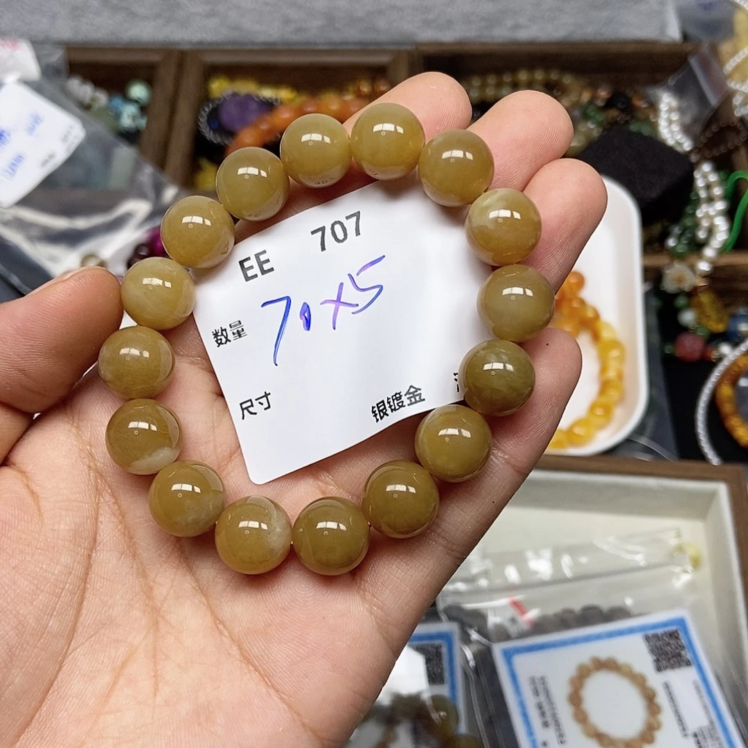 瓦***噶和田玉（糖玉）未镶嵌颈饰EE707