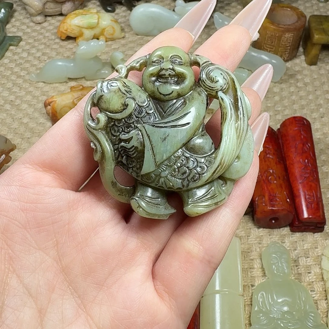 白玉菩提吊坠挂件