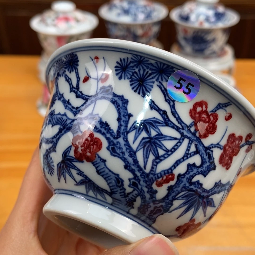 手绘现代茶具非古董