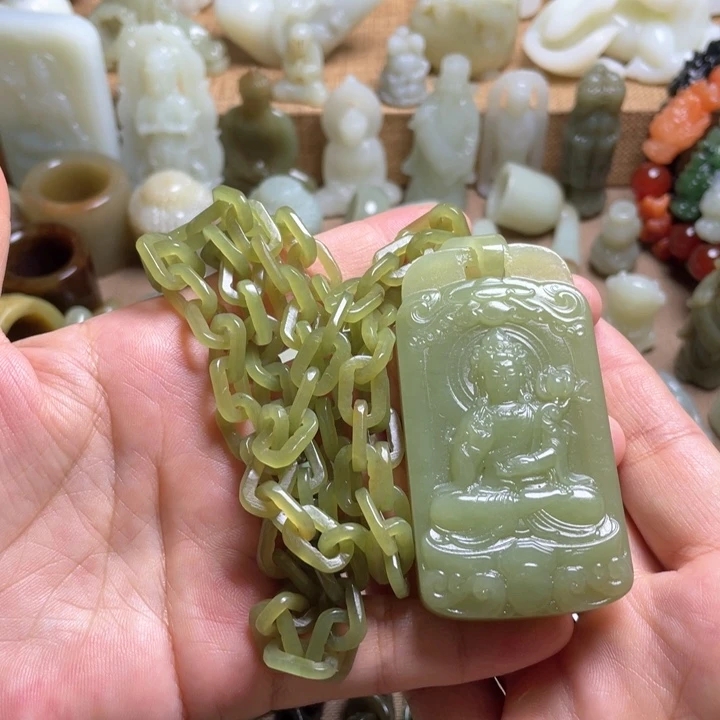 和田玉未镶嵌颈饰多***学