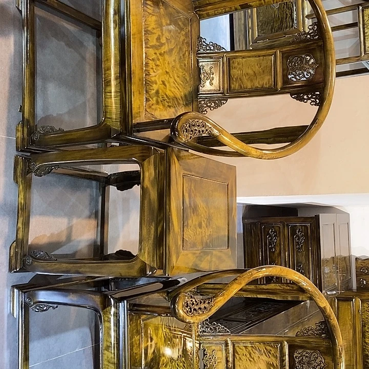 杨***哥楠木皇宫椅三件套