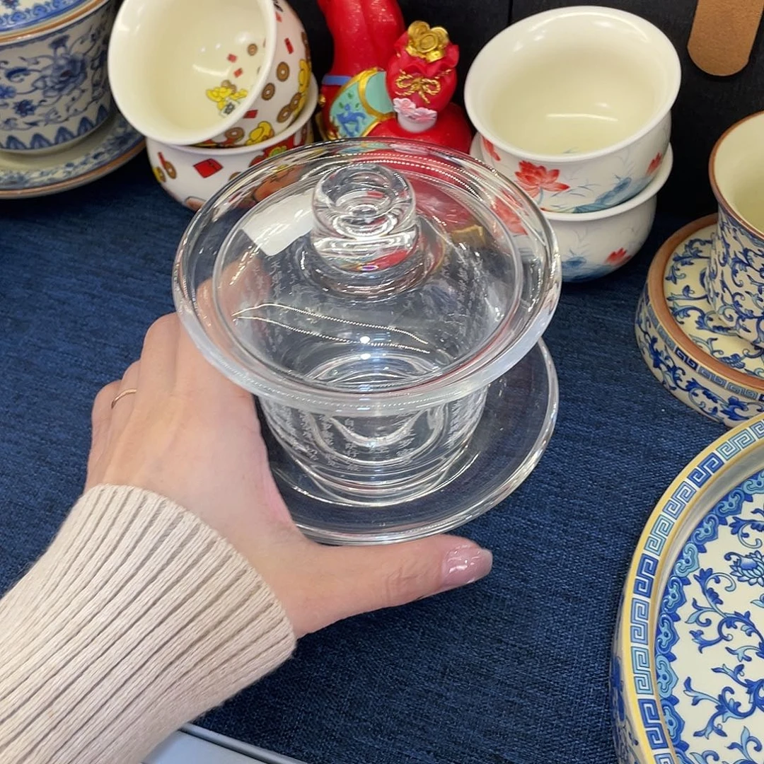 陶景德陶瓷盖碗茶具