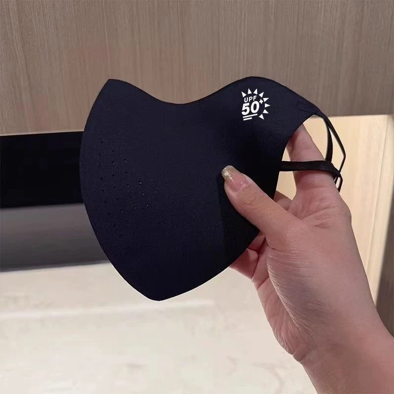 口罩防紫外线防尘女高颜值遮阳全脸面罩夏季新款护眼角冰丝透气薄