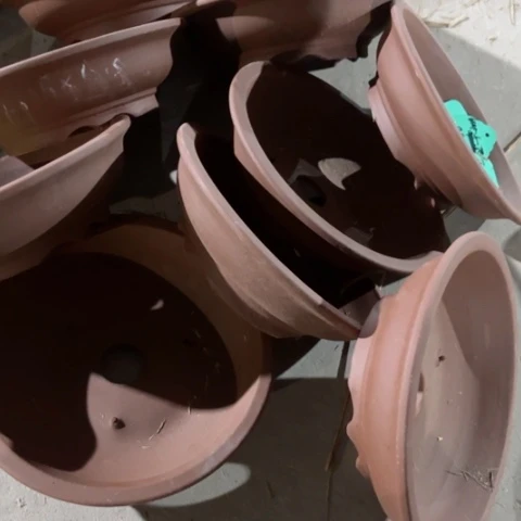 紫砂花盆100-10。23.5-6.5