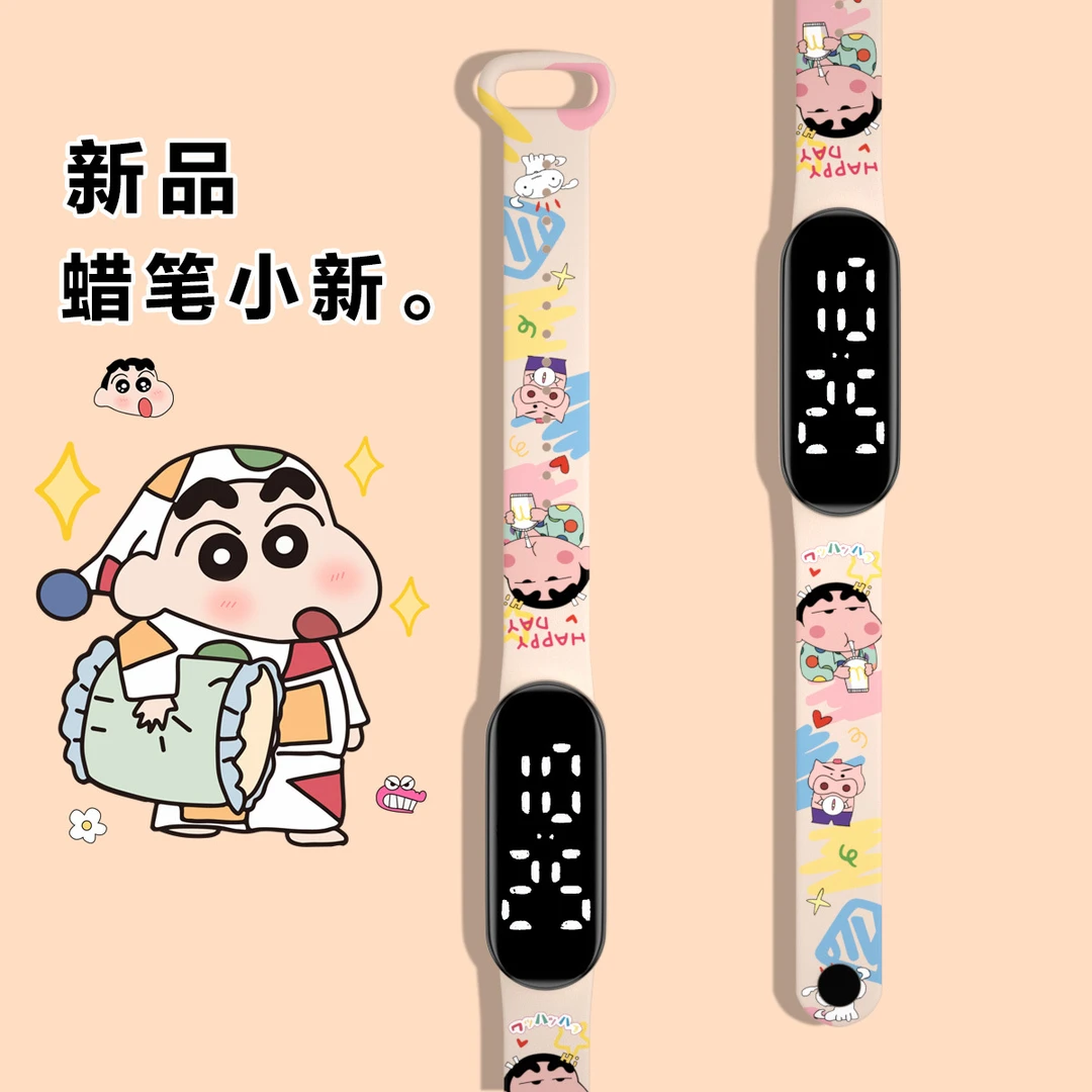 新款印花卡通森系ins风同款爱心夜光防水静音男女学生电子手表