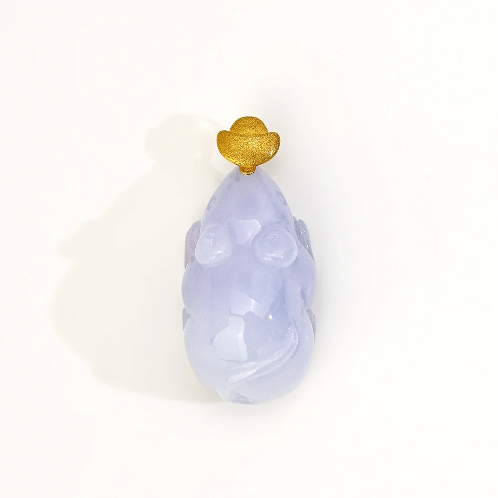 孤品18K紫罗兰鼠来宝吊坠45385