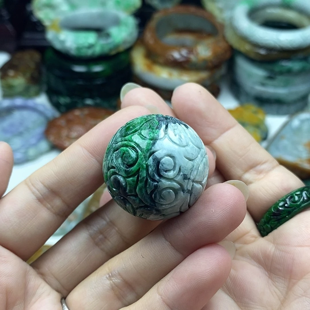 颈饰未镶嵌翡翠美*美花球