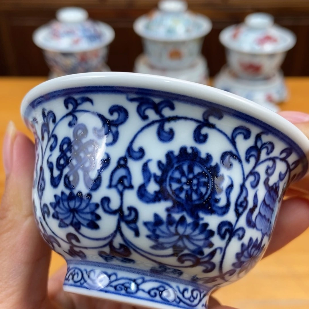 手绘现代茶具非古董