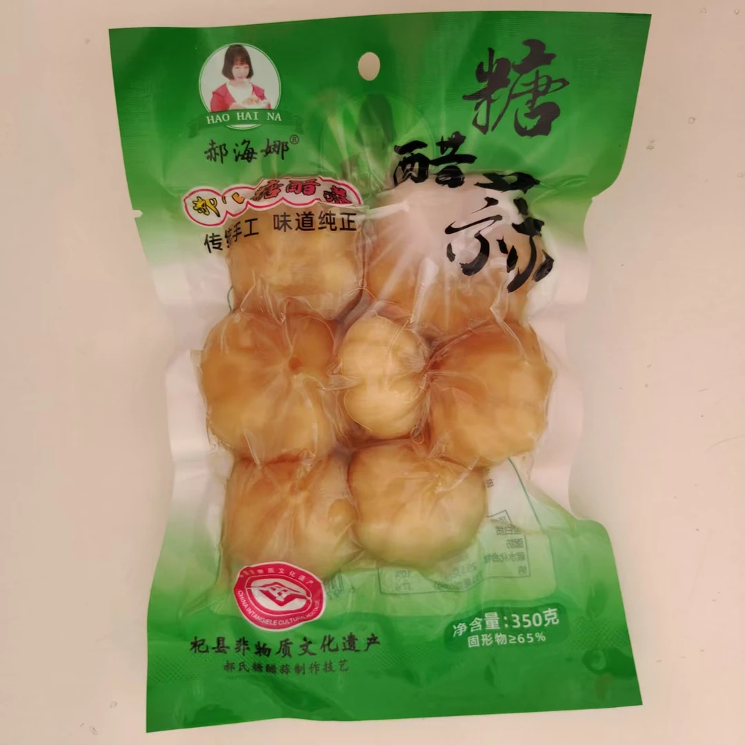 非物质文化遗产糖醋腌制大蒜头甜蒜泡蒜下饭咸菜