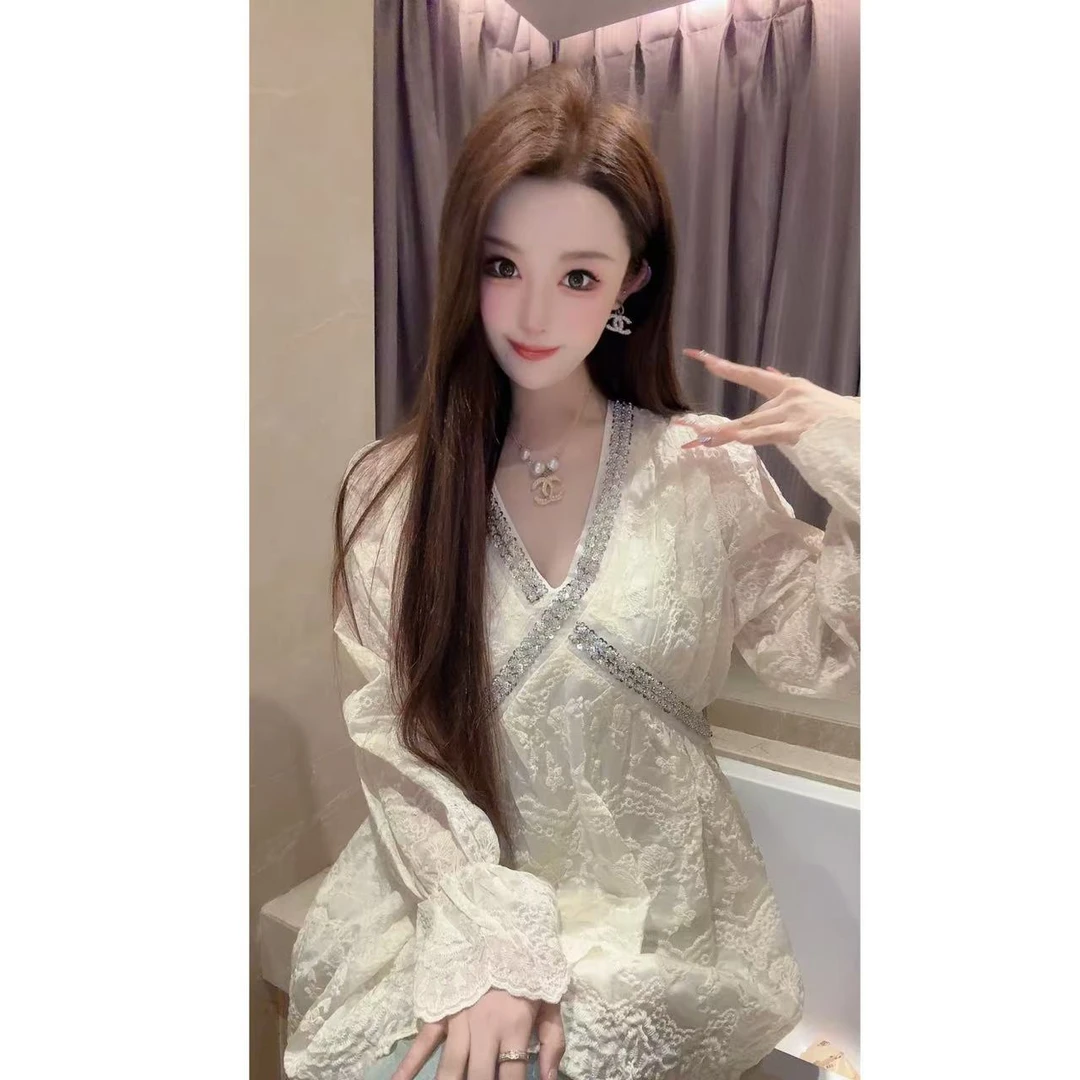 JY&JY橙子大大【霓虹甜心】重工钉珠条码绣花衬衫上衣 16154