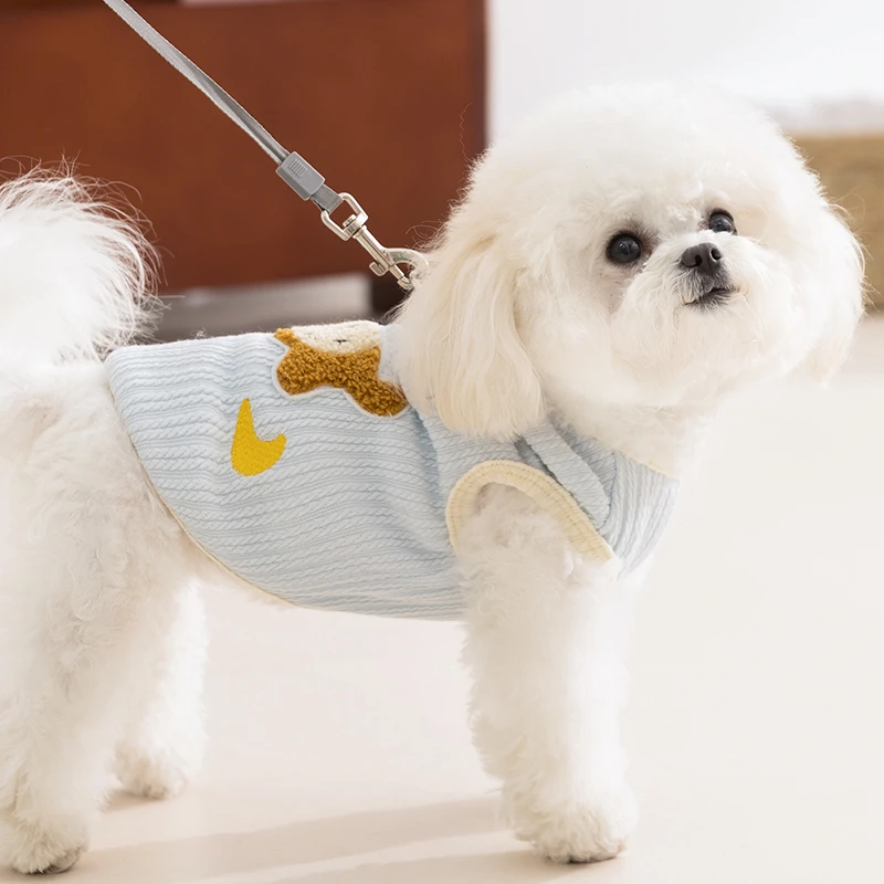 嬉皮狗—狗狗衣服腊肠狗背心春夏两脚牵引泰迪小型犬宠物衣服6167