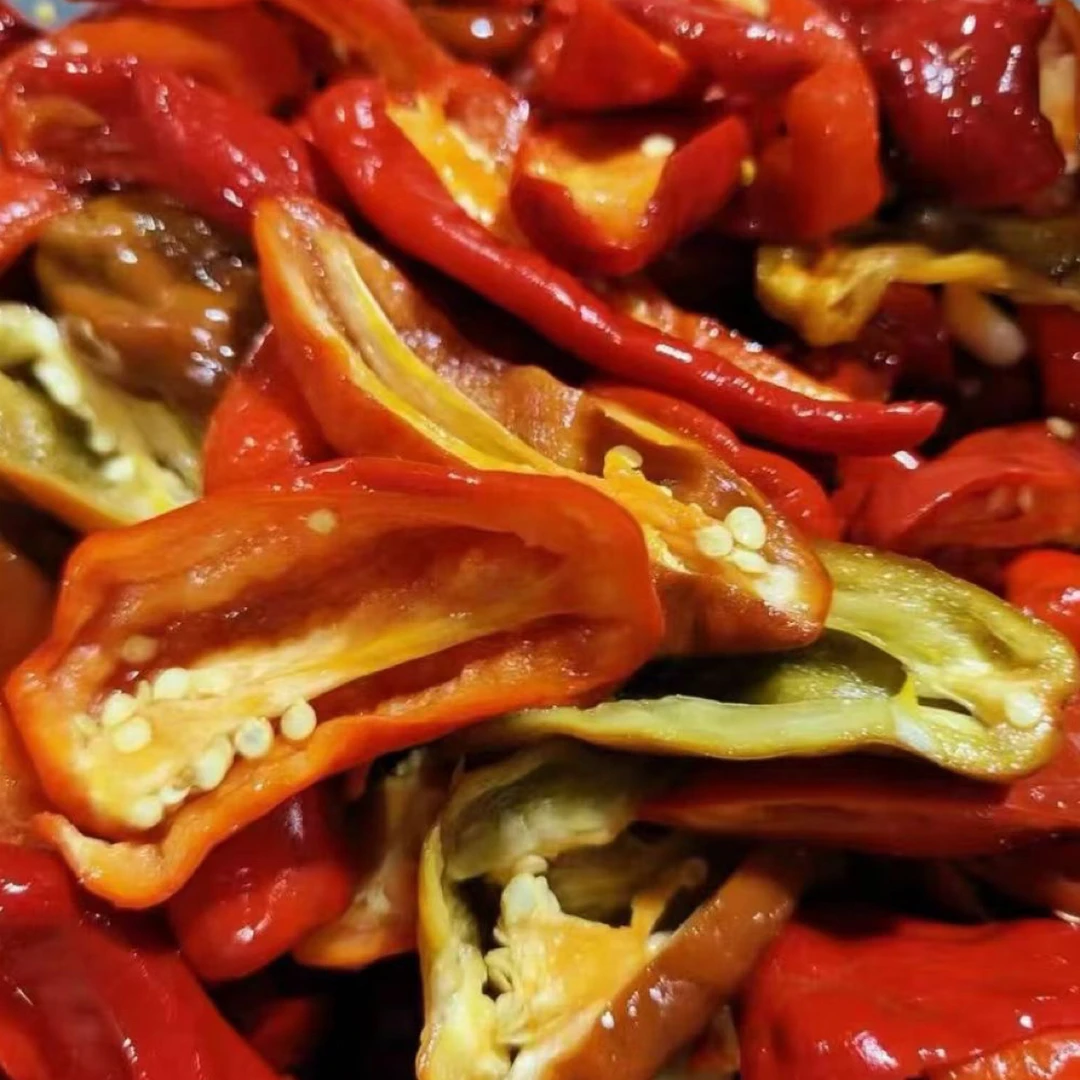 农家自制对半辣椒