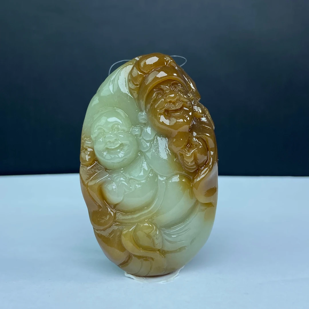 AK5030L 和田玉 和合二仙