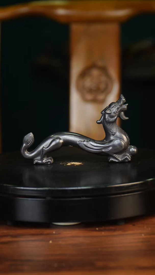 黑龙腾万里  宜兴紫砂茶宠摆件