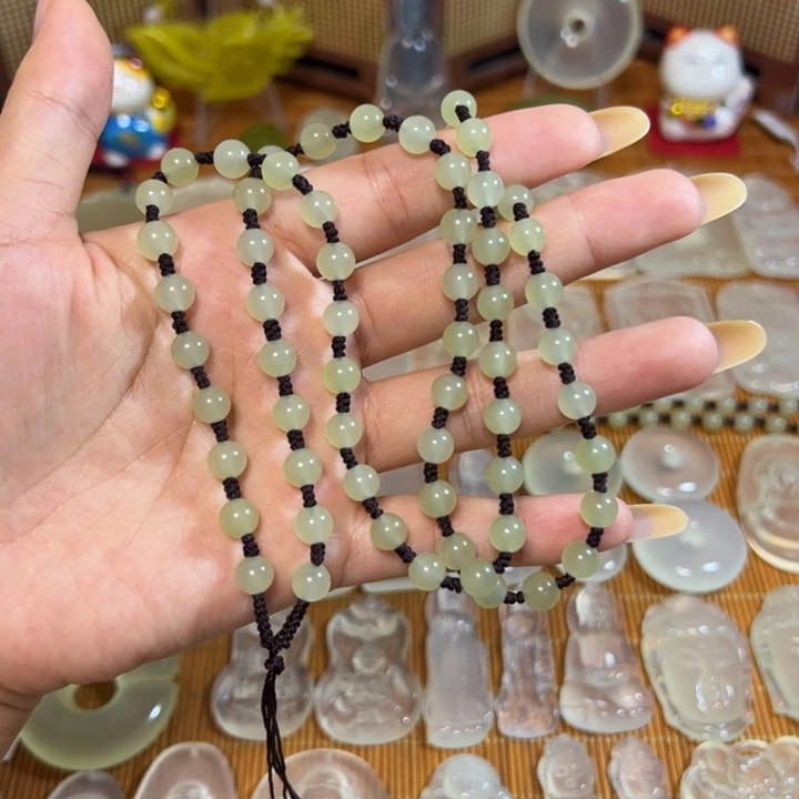 岫玉未镶嵌岫玉吊坠绳