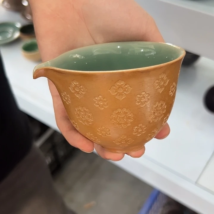龙泉云间青瓷小米茶器