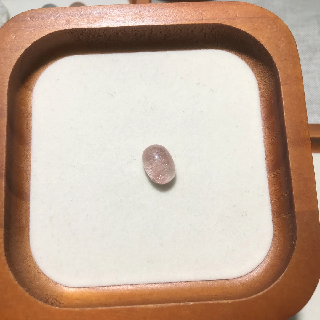 粉钢丝兔毛水晶蛋面尺寸9.3×13