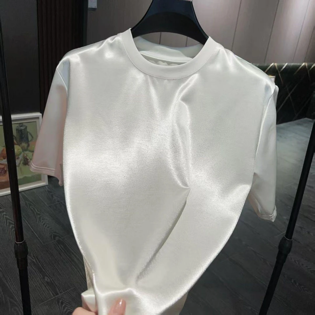 上衣男士夏季半袖圆领T恤百搭时尚休闲简约潮流永司2025新款夏季