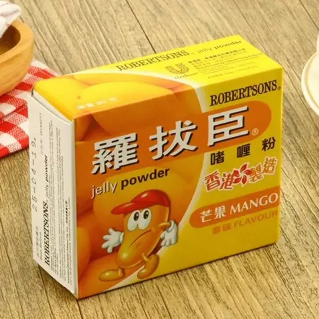 【效期至27.6】香港羅拔臣啫喱粉芒果味80g×4盒