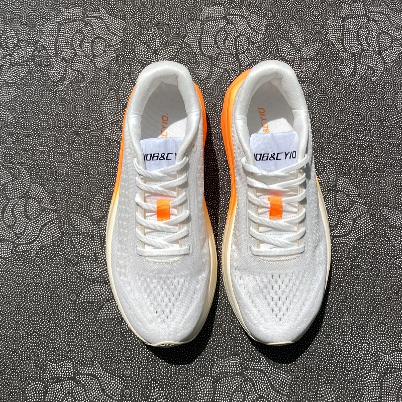 夏季新款学生体测马拉松轻弹透气碳板跑鞋运动休闲厚底鞋子跑步鞋