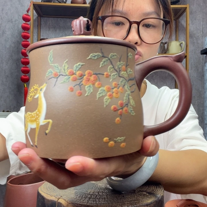 茶杯紫砂原矿紫砂杯