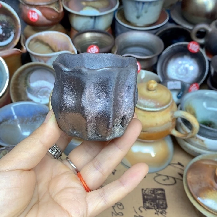 杯子全手工纯柴烧裸烧茶器福利