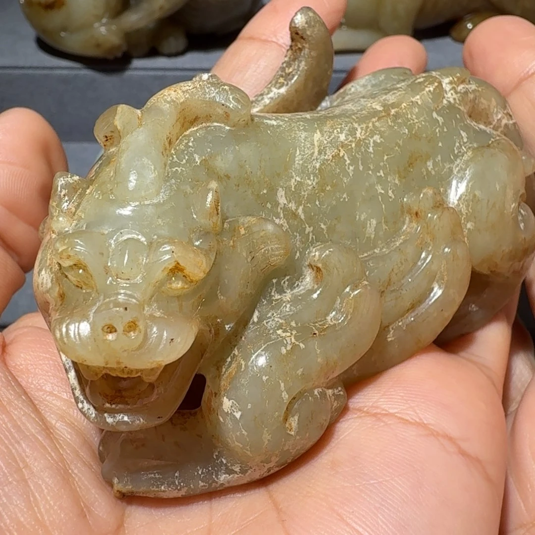 顺***心和田玉未镶嵌挂件