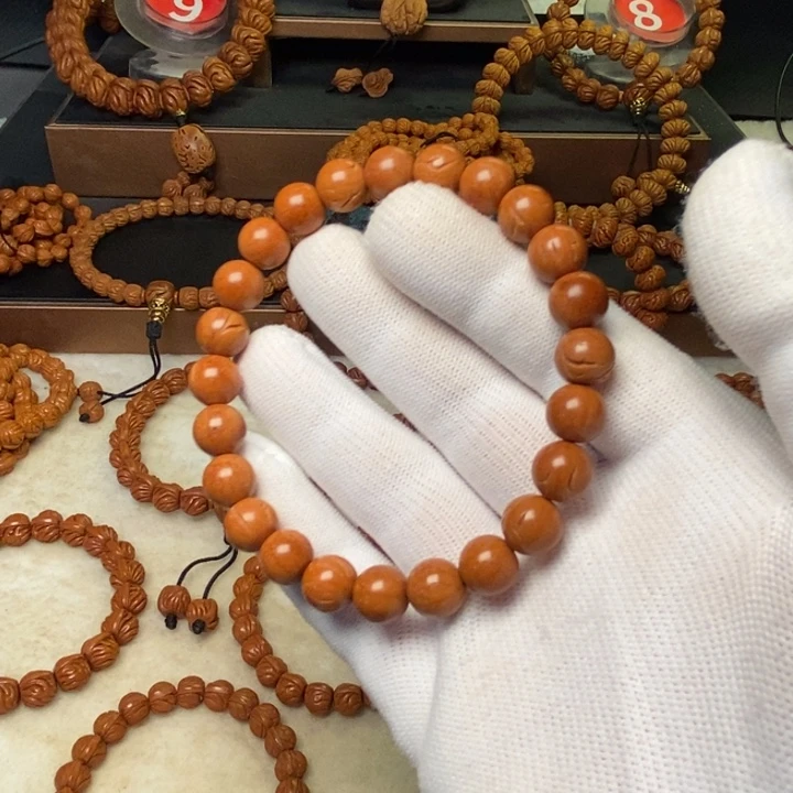 桃核手串秦岭龙纹桃核