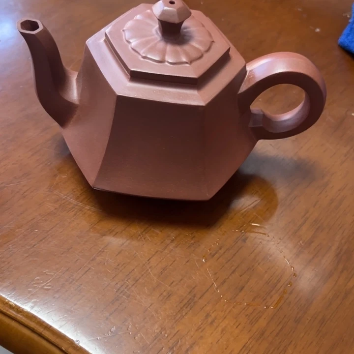 亮***！紫砂茶壶原矿六方