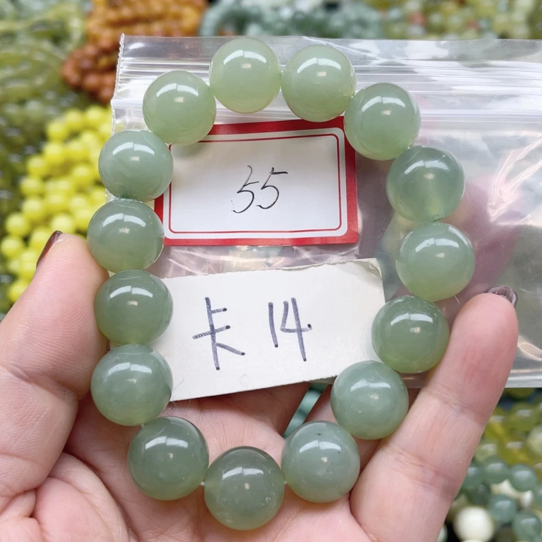 未镶嵌蛇纹石玉手链地**头