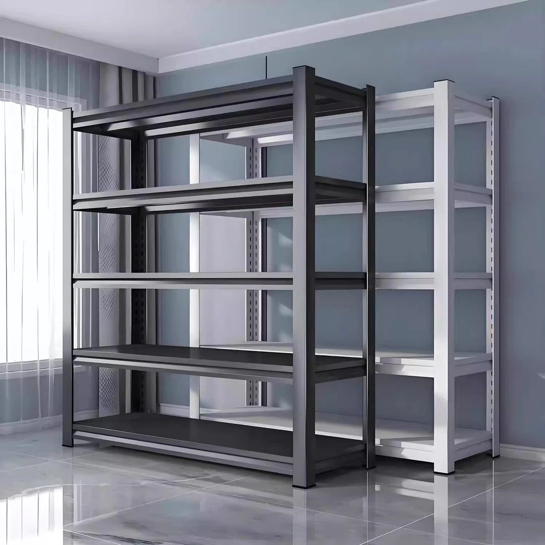 厨房家庭多层落地阳台杂物商用超市展示快递角钢仓储置物收纳货架