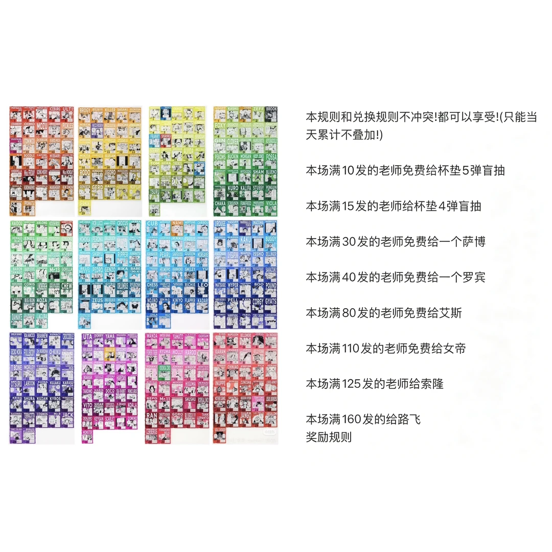 【暖日谷屋】海贼王396生日亚克力砖明款转盘(代拆)
