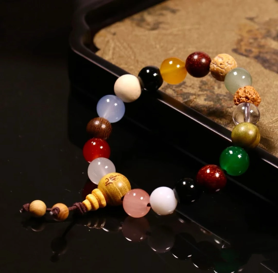 九华山直发  多宝菩提是十八籽男女同款手串