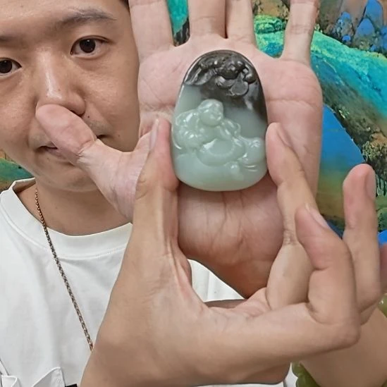 和田玉未镶嵌颈饰健***乐