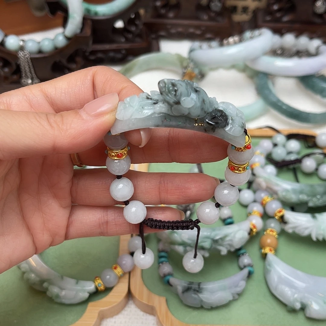 翡翠未镶嵌手链手链