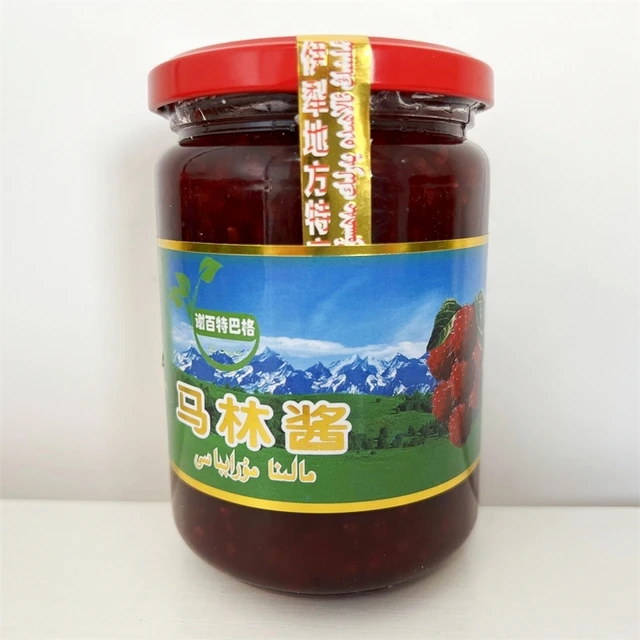 新疆伊犁特产老式果酱谢百特营养佐餐酸甜树莓马林酱400g瓶装包邮