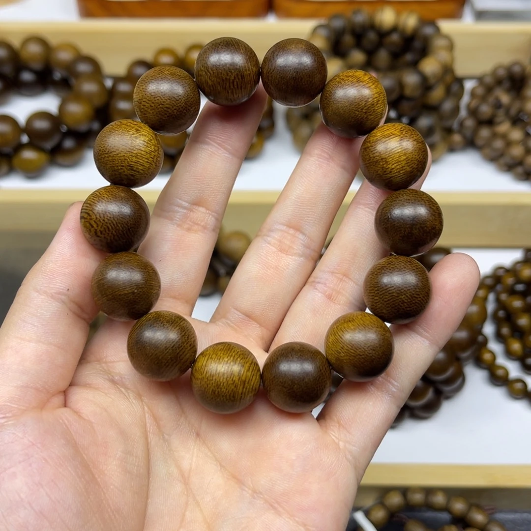 沉香手串越南芽庄黄棋楠1.6