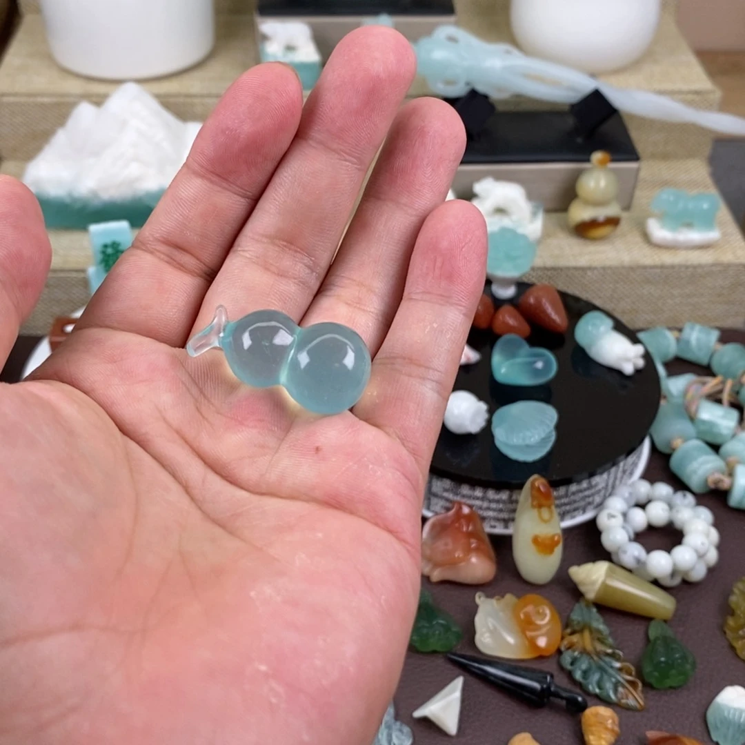 蛇纹石玉合金颈饰꧁****꧂