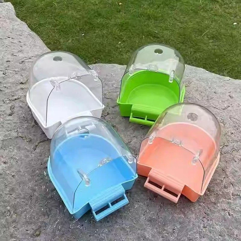 鹦鹉洗澡盆玄凤虎皮小鸟专用沐浴澡盆大号洗澡盒神器玩具用品大全