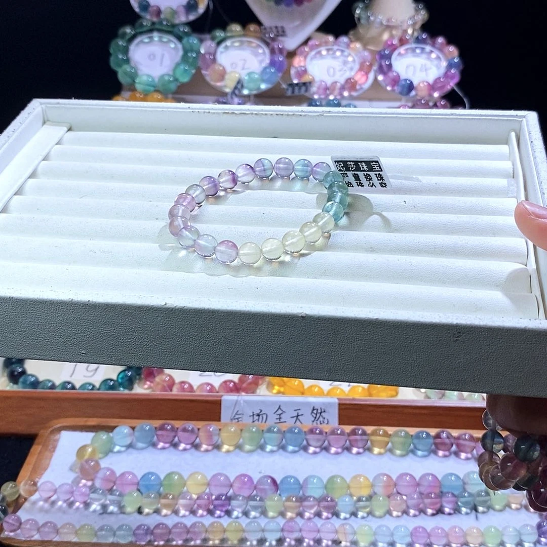 手链未镶嵌萤石渐变彩虹8