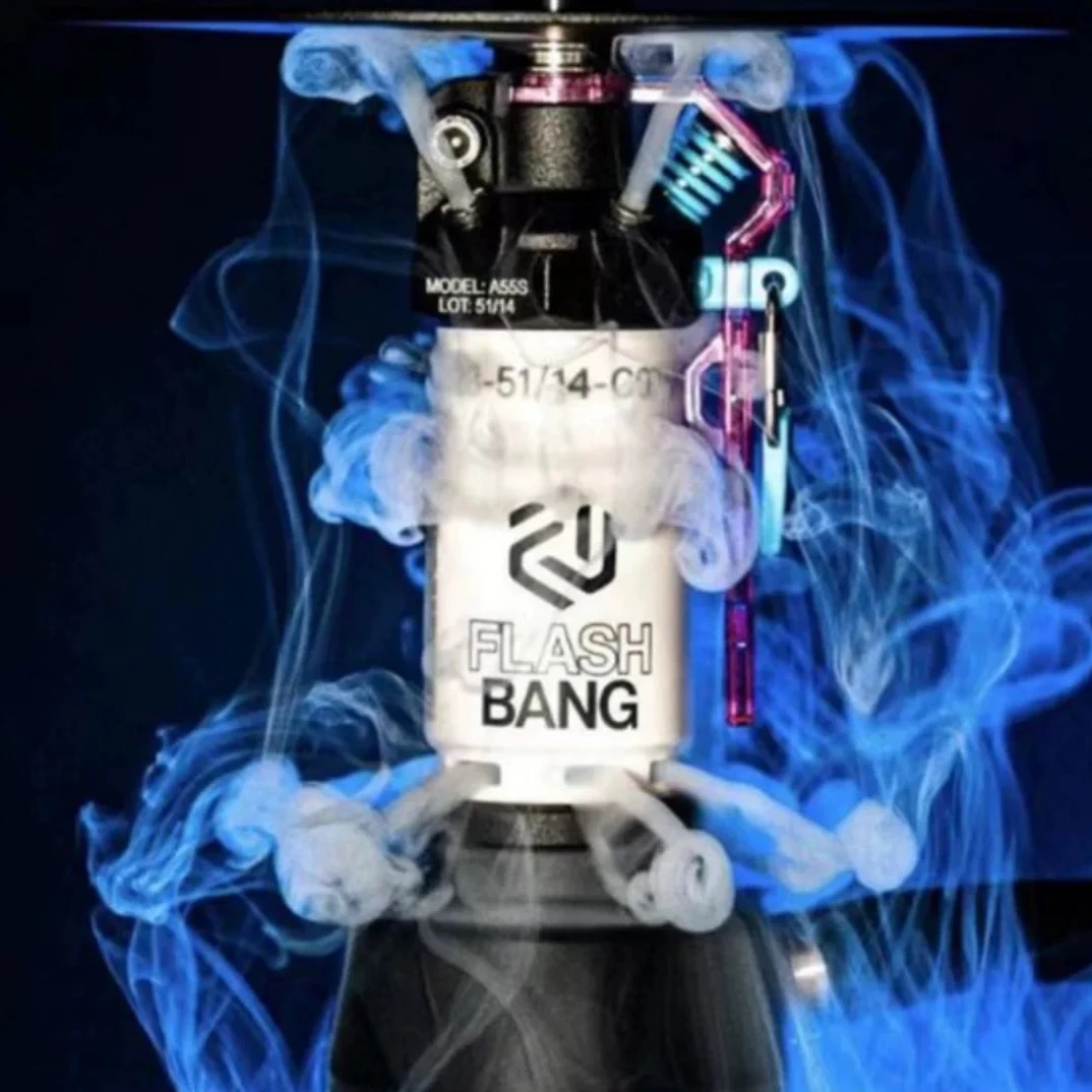 阿拉伯水烟壶hookah德国不锈钢水烟壶单管手雷Amotion Flash Bang