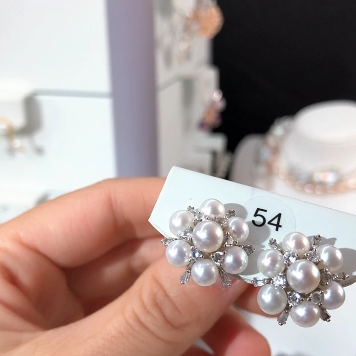 淡水珍珠项链银S925镶嵌小*界