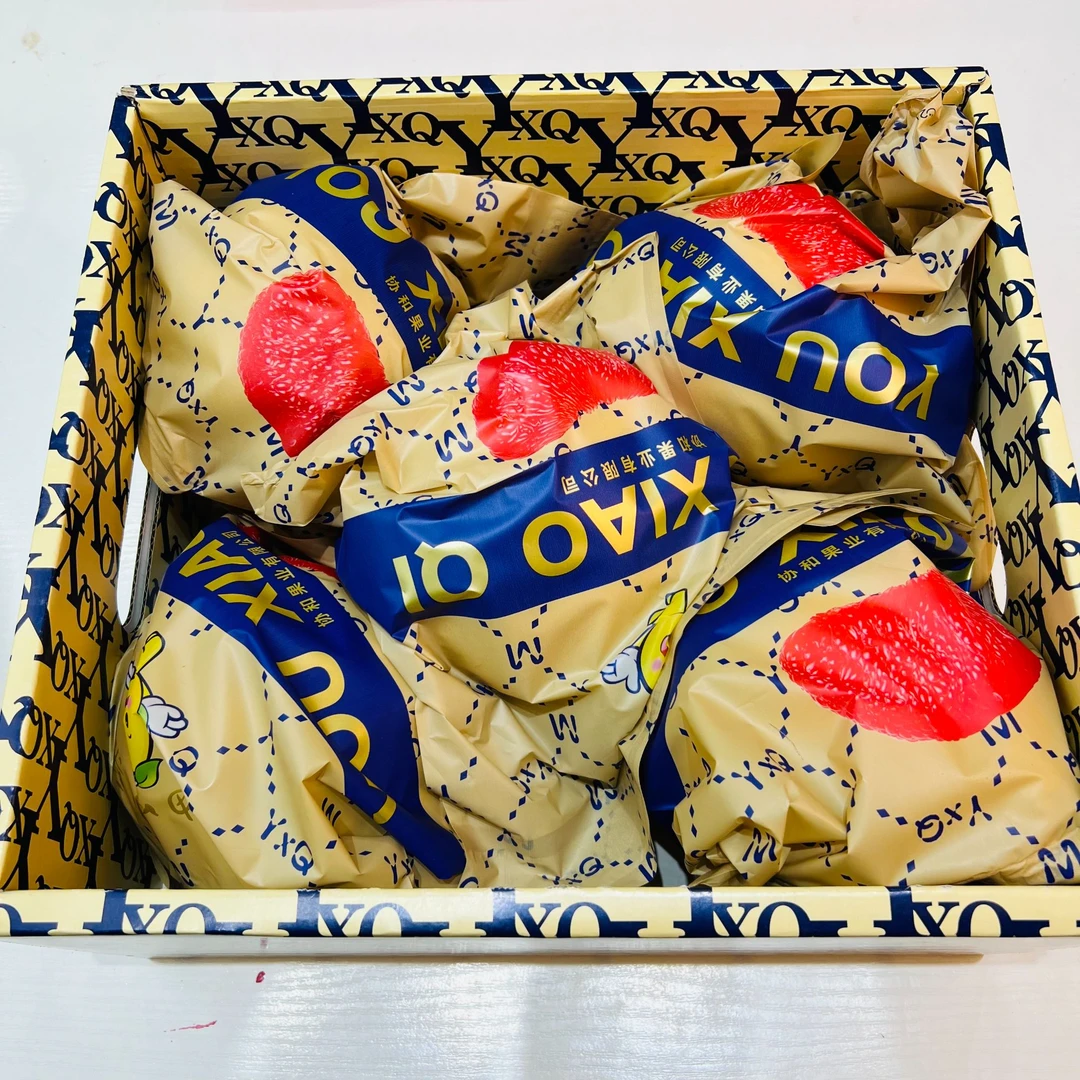 【磊哥心选】柚小柒红心柚一箱5颗果 礼盒